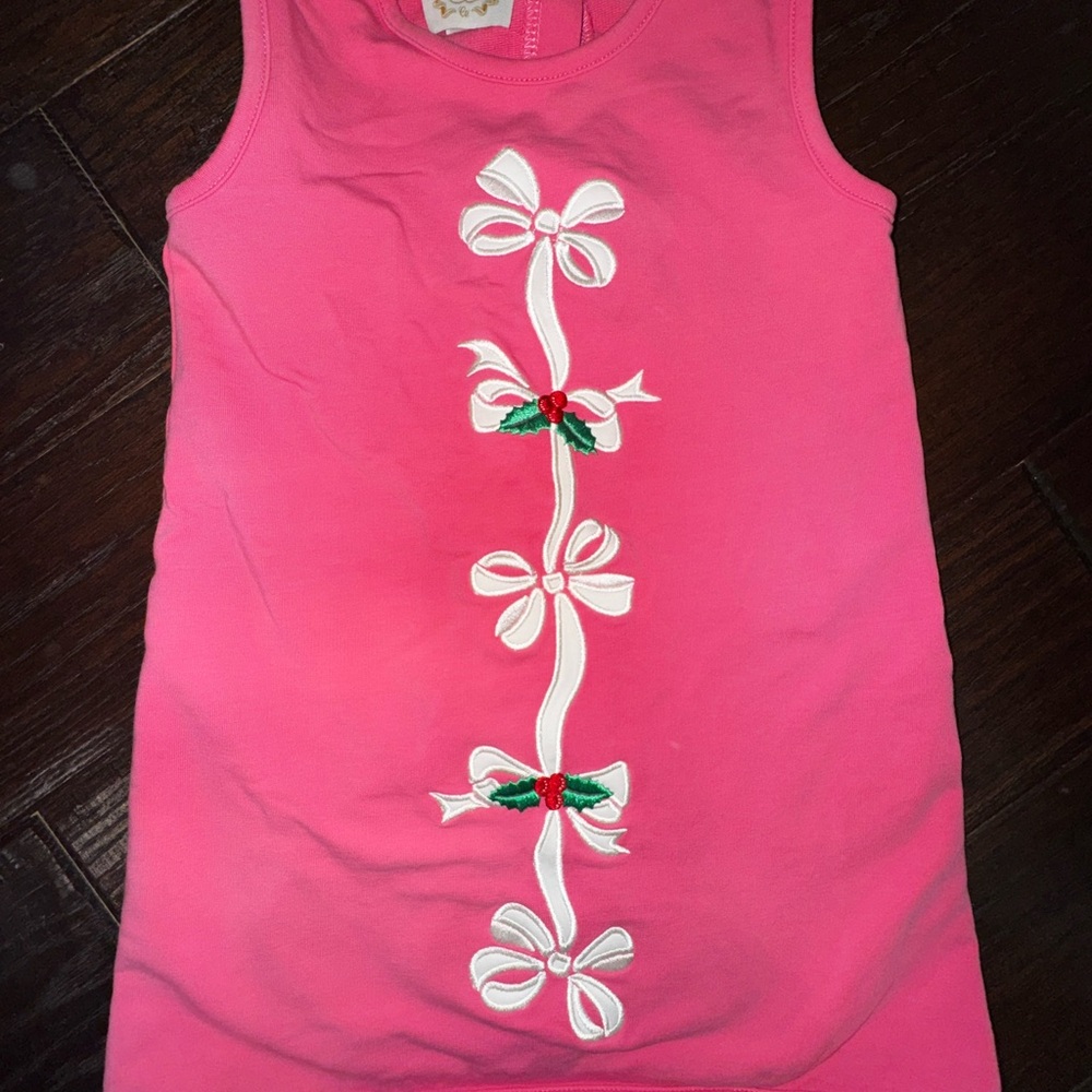 The Beaufort Bonnet Company Pink Dress with Bow Accents